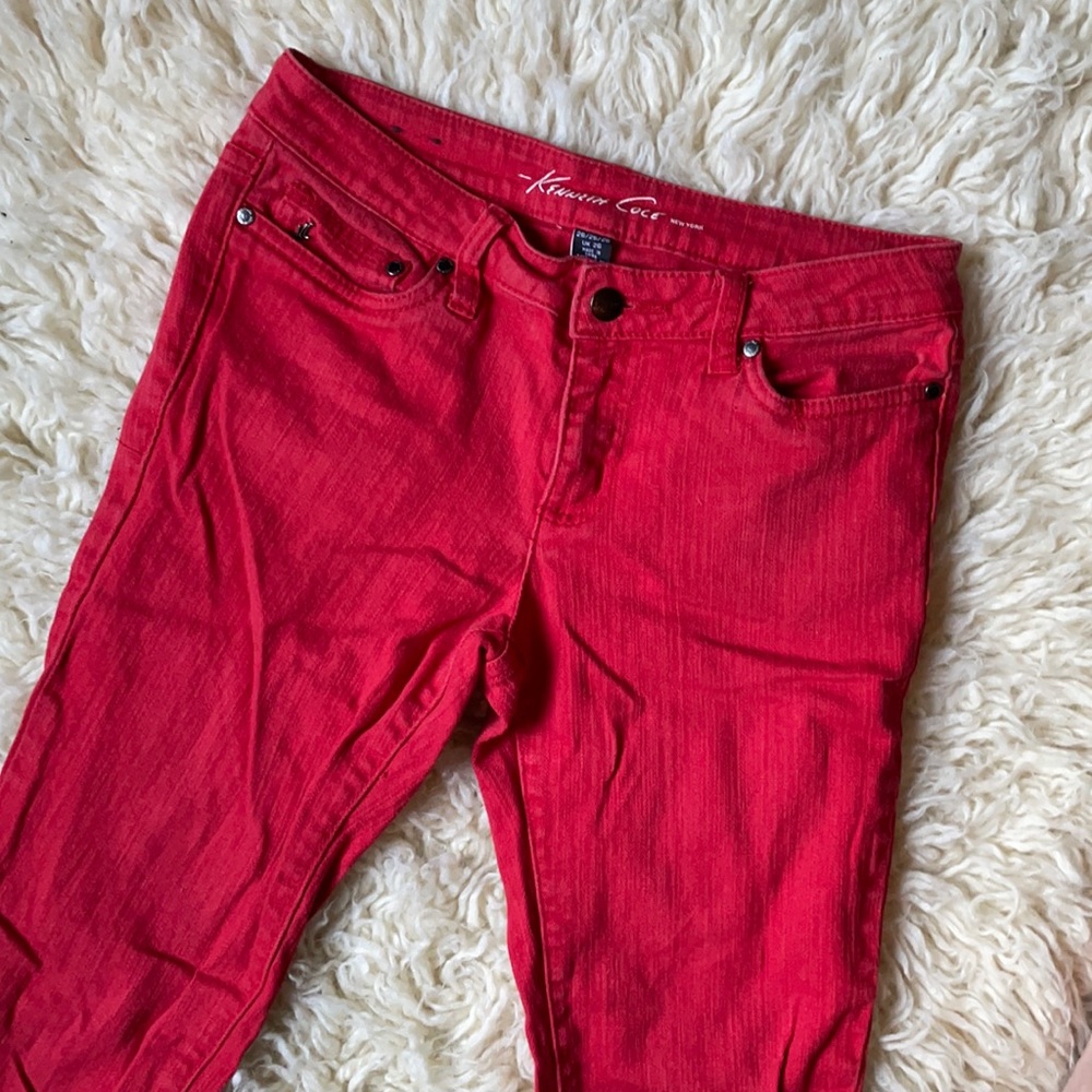 Red Kenneth Cole Jeans Sz 2